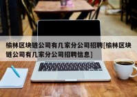 榆林区块链公司有几家分公司招聘[榆林区块链公司有几家分公司招聘信息]